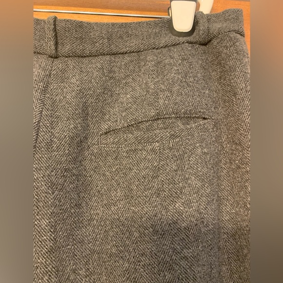 Banana republic Italian herringbone high rise wide leg wool pants size 14 - Picture 8 of 13